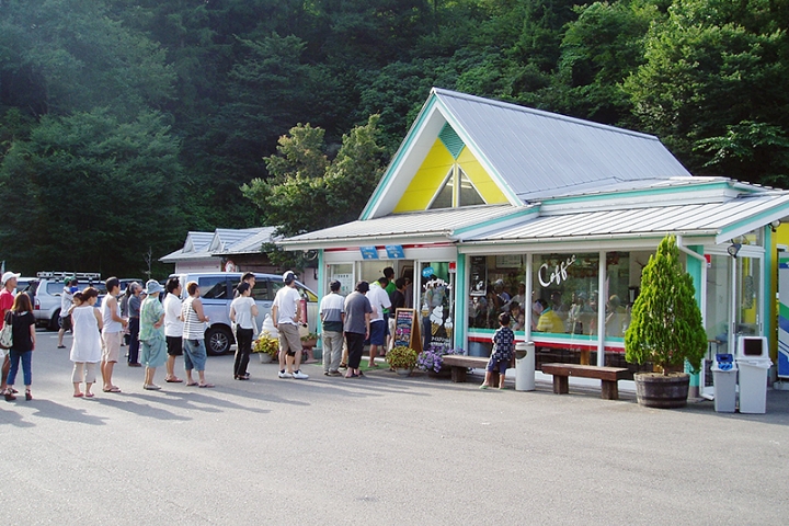 100％ジャージー牛乳で作ったアイスクリームが自慢