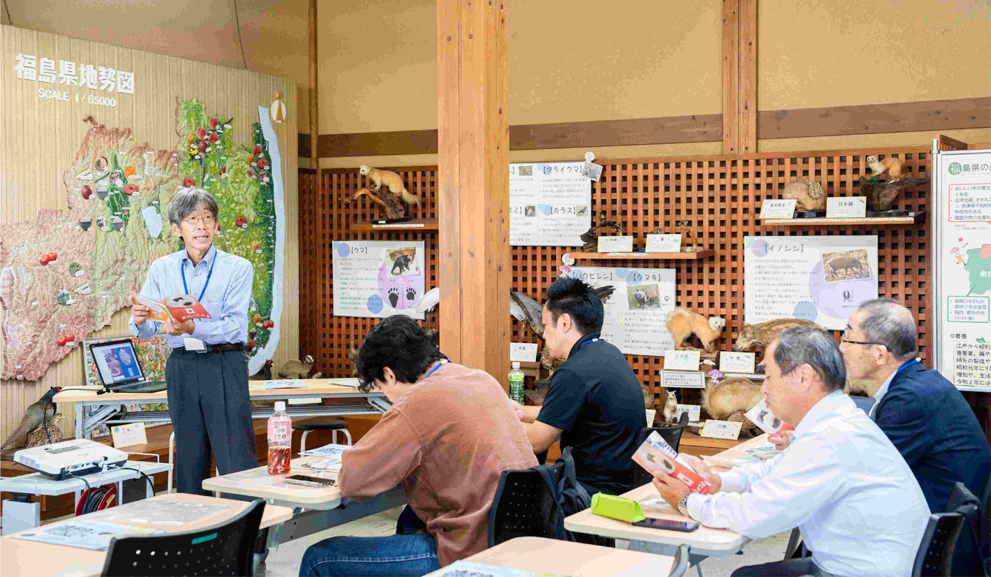 福島県の気候など、福島県農業総合センターの資料を基にセミナーを実施。